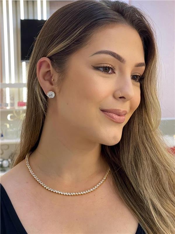 Brinco Redondo Pequeno 12mm Folheado A Ouro Feminino