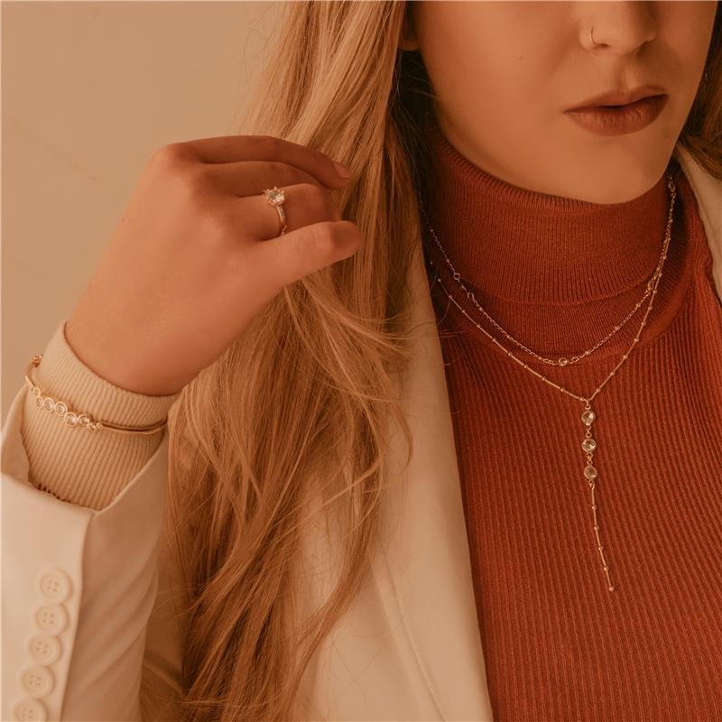 CHOKER BOLINHAS COM PONTOS DE LUZ FOLHEADA A OURO