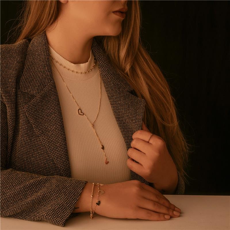 PULSEIRA DE BOLINHAS COM MALHA PORTUGUESA FOLHEADA A OURO